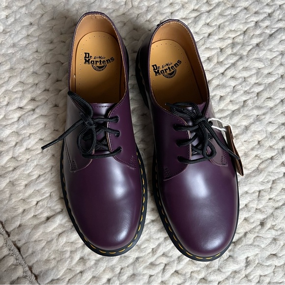 Dr. Air Walk Martens Purple Leather Shoes | 11m / 12.5w - Picture 4 of 8
